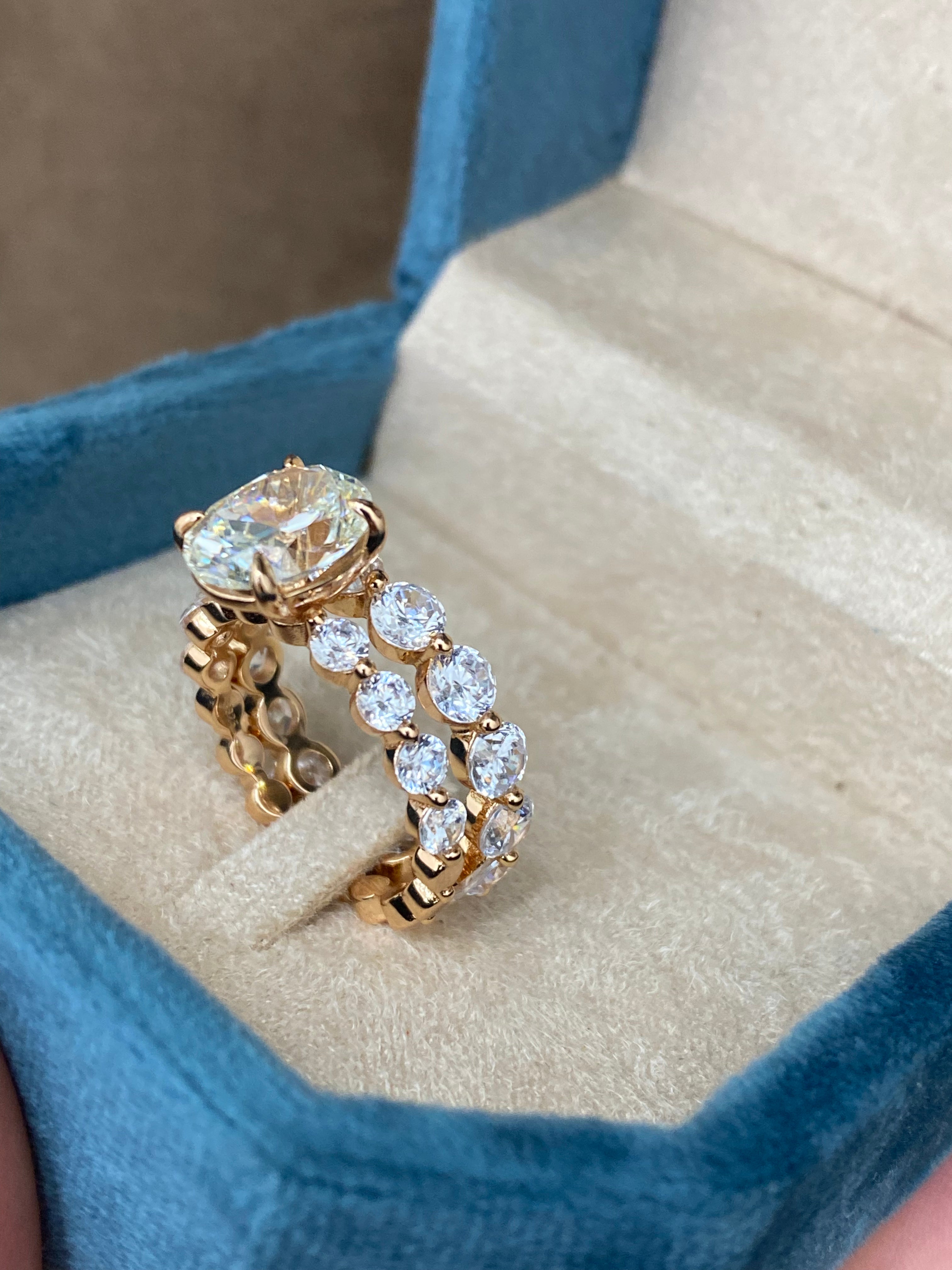 bague style diamant RoseGold